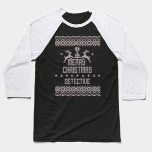 Merry Christmas DETECTIVE Baseball T-Shirt